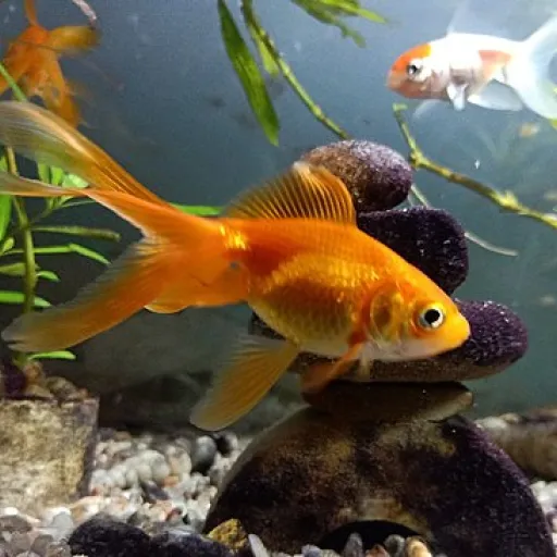 Goldfish in a tank