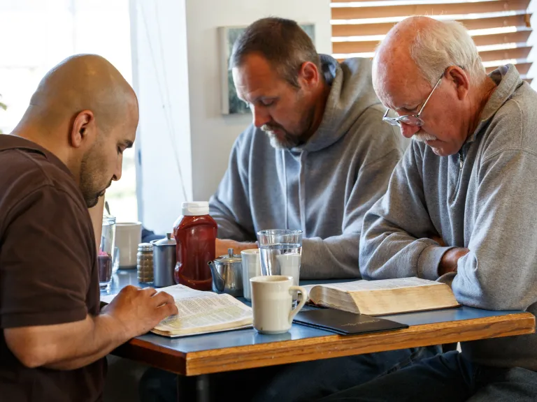 men having a bible study