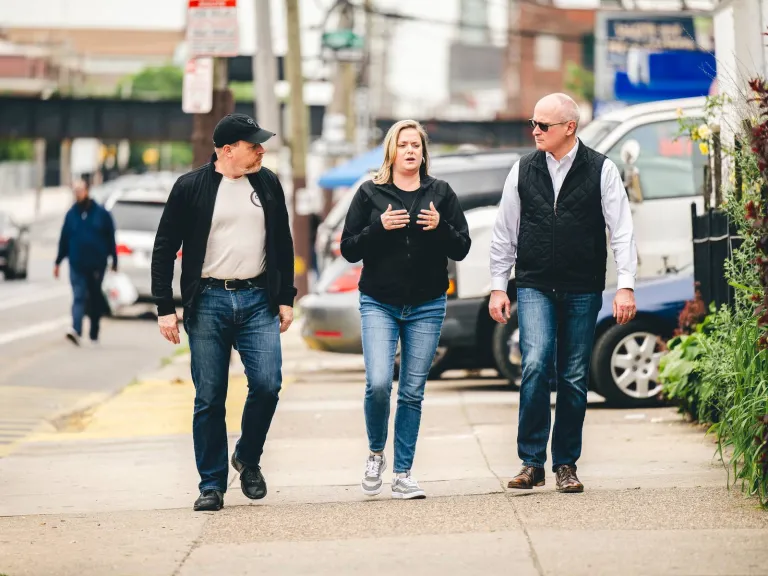 Emily with daivd and jerry