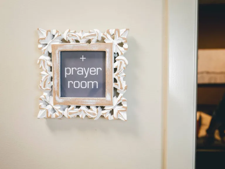 prayer room sign