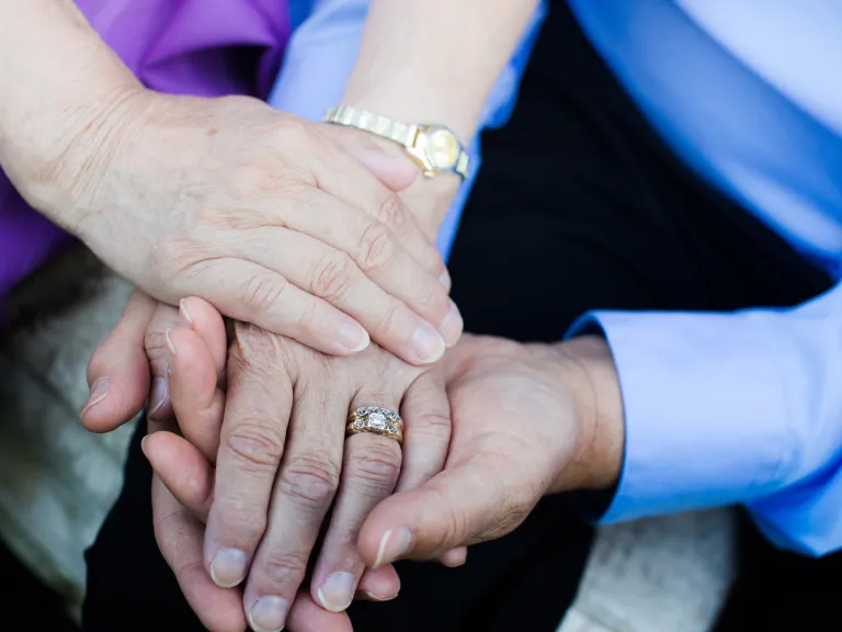 engagement ring on jewels finger