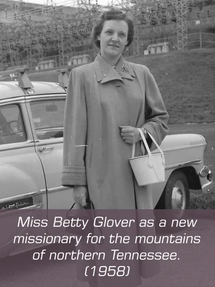betty glover as a new missionary 1958