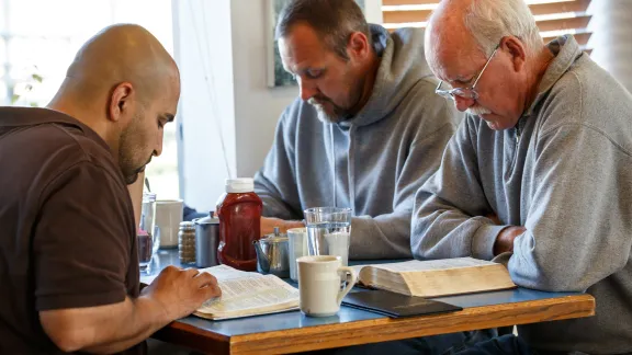 men having a bible study