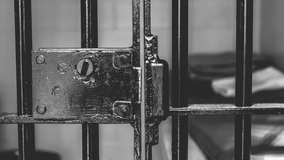 black and white prision cell