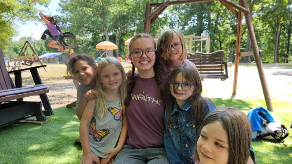khalea with kids