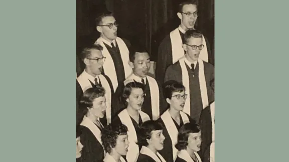 John Kim in the church Chior