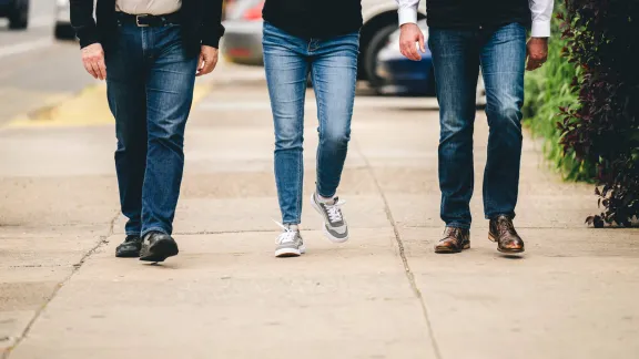 walking forward